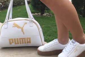 Duo Bolso mas zapatos de moda Puma Blanco